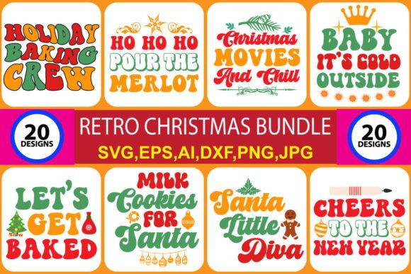 Download Retro Christmas Bundle Vol.6 - Retro christmas bundle Collection