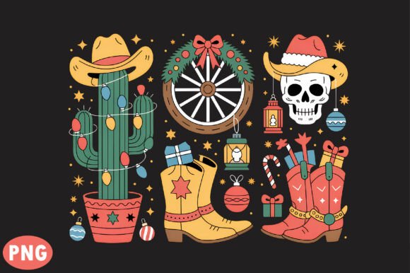 Download Festive Western Christmas PNG - Christmas png Collection