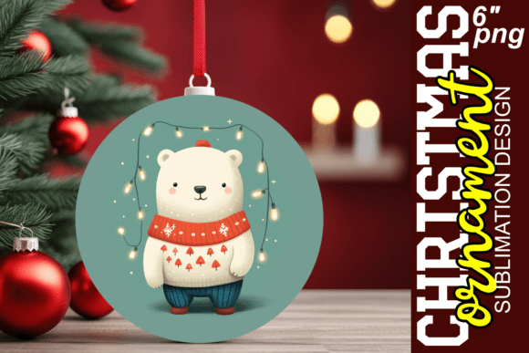 Download Holiday Cheer Teddy Ornament Graphic - Premium Resources