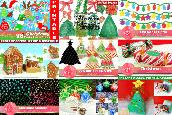 Download Christmas Crafts, 14 DIY Projects Bundle - Christmas crafts Collection