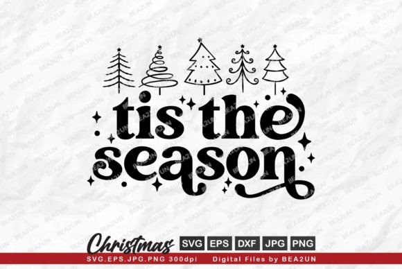 Download Tis the Season Christmas Tree SVG Design - Tis the season Collection