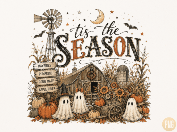 Download Tis the Season Haunted Barn PNG - Tis the season Collection