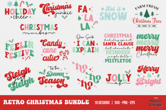 Download Retro Christmas Bundle - Retro christmas bundle Collection