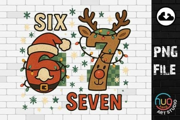 Download Funny Six Seven Meme Christmas Png - Christmas png Collection