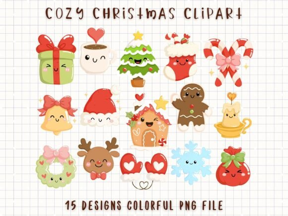 Download Cozy Christmas Clipart Cute Holiday PNG - Premium Resources