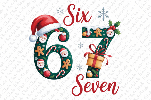 Download Six Seven Meme Christmas Png Sublimation - Christmas png Collection