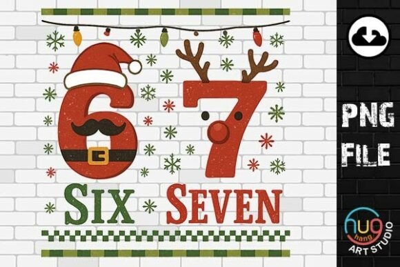 Download Funny Six Seven Meme Christmas Png - Christmas png Collection