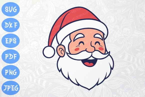Download Jolly Santa Face SVG Christmas Crafts - Christmas crafts Collection