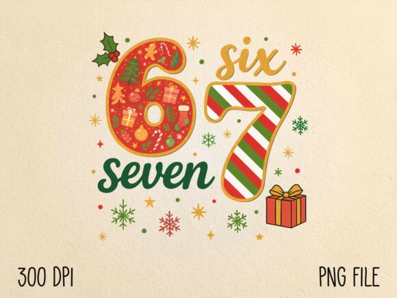 Download Funny Six Seven Meme Christmas PNG - Christmas png Collection