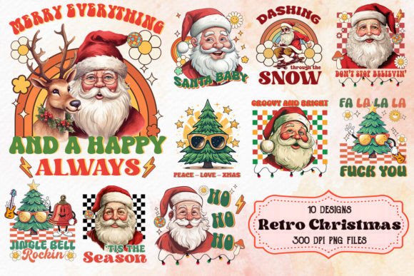 Download Retro Christmas Bundle - Retro christmas bundle Collection