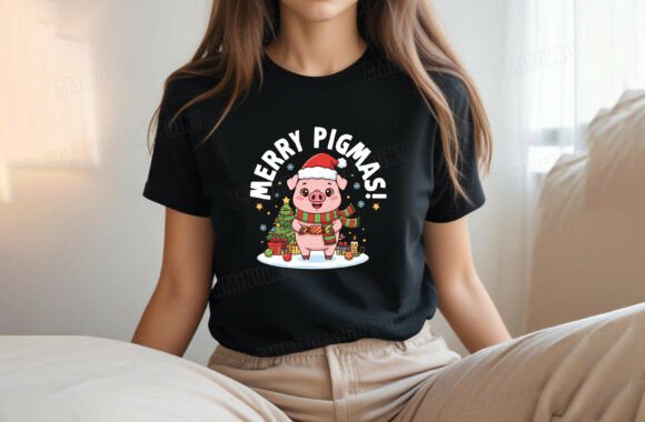 Download Funny Pig Christmas PNG | T-shirt Design - Christmas png Collection